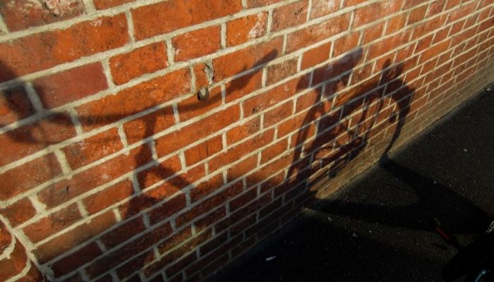 shadow of a bike shadow of a bike